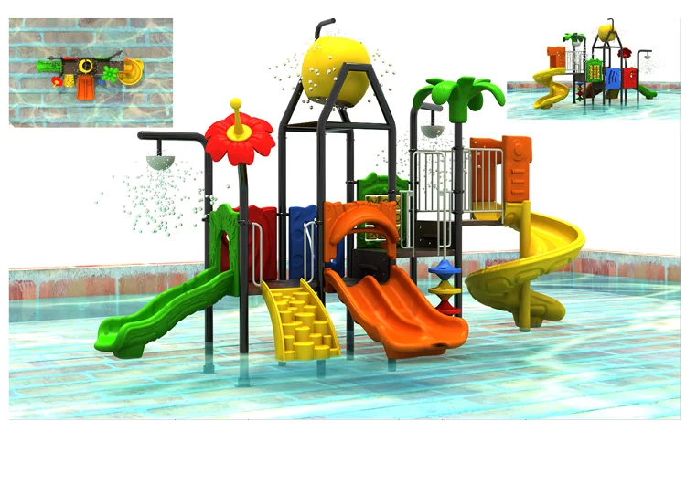 Hot Sale Kids Outdoor Water Park Equipment Playground With Screw Tube ...