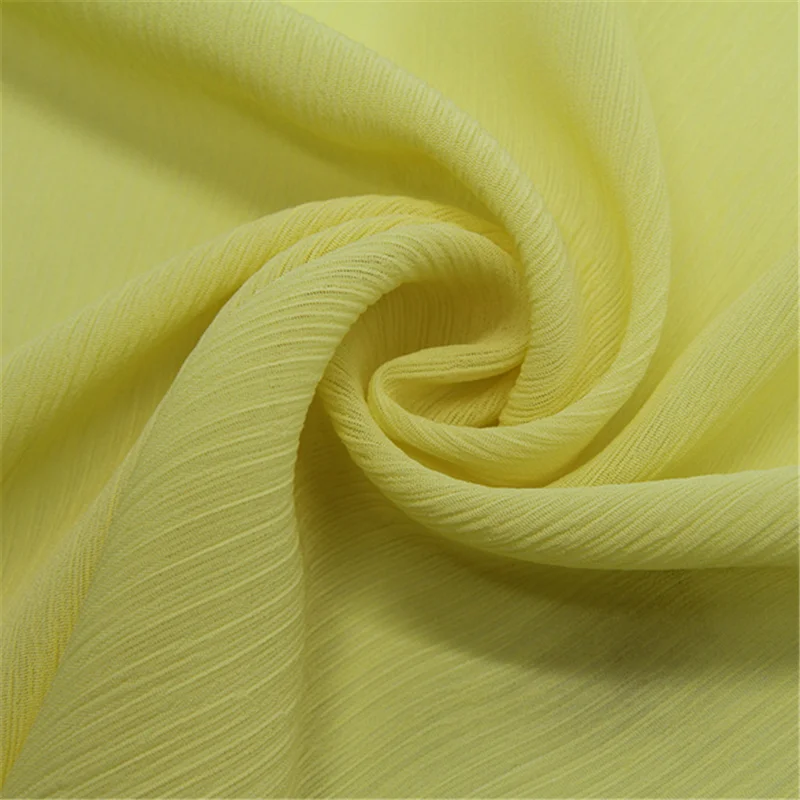 Crepe Pattern Woven Polyester 100d Pleated Chiffon Fabric For Skirt ...