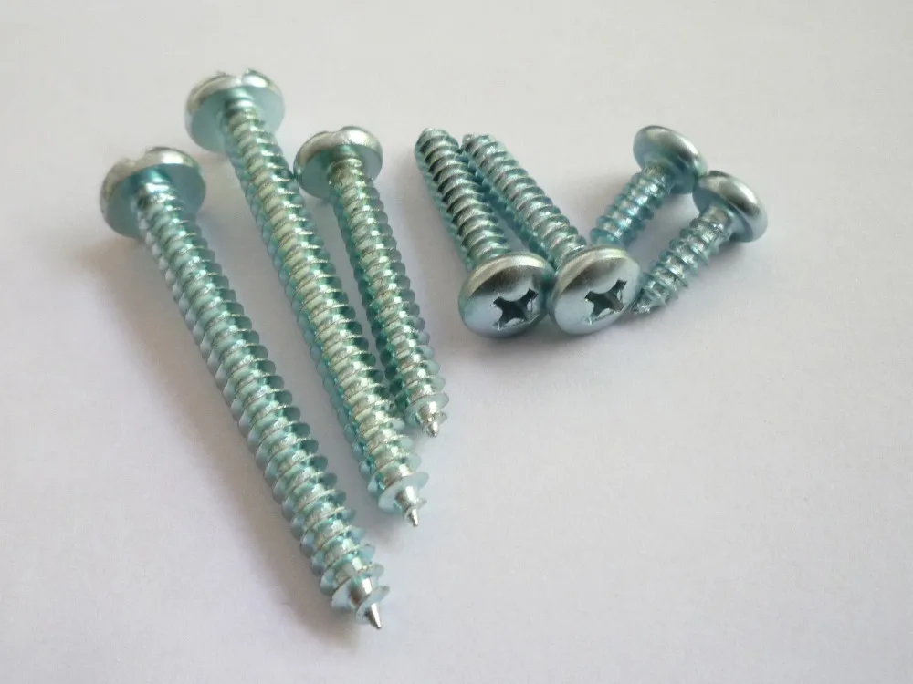 White Zinc Self Tapping Screw Pan Framing Head Pan Head White Zinc Self