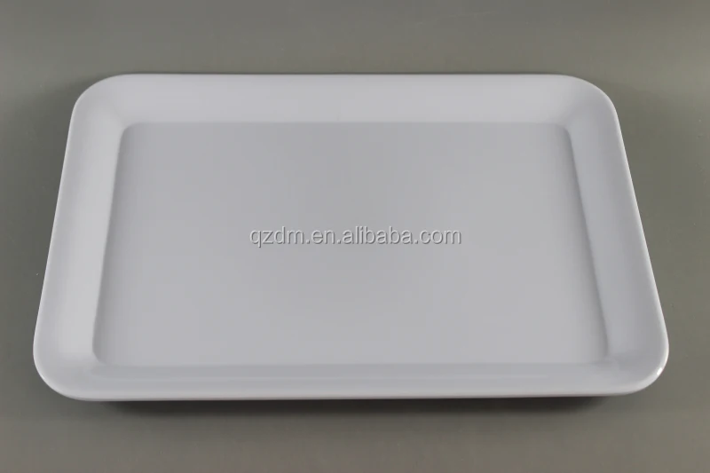 Melamine White Tray Plastic Servring Tray