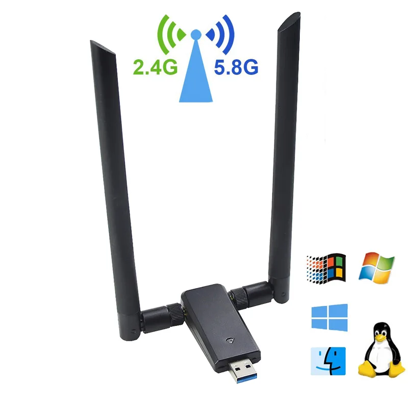 1200mbps 802.11ac Dual Band Wireless Usb Wifi Adapter Wifi Dongle Wifi ...