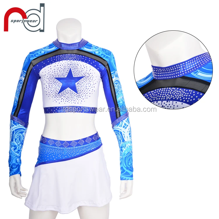 Dallas Cowboys Girls Toddler Blue DCC Cheer Uniform - White/Royal