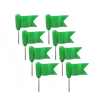 New items green Colored waved plastic Flag head tacks in 30mm