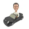 Custom sculpted car bobblehead doll figure, customized pvc plastic car bobblehead