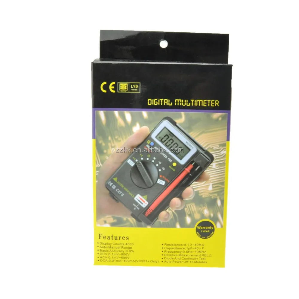Mini True Rms Multimeter VC921 True RMS Mini Digital Multimeter Portable Pocket Meter| Alibaba.com