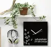 12'' Square MDF wood Whatever Wall Clock