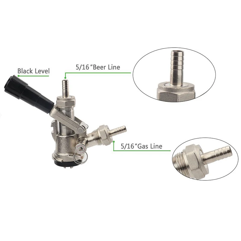 Home Brewing S Type Sankey Beer Keg Coupler G5/8 S Connector For Eu/us
