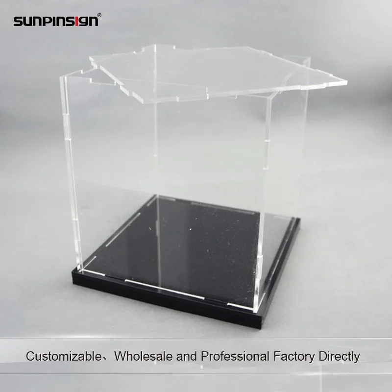 Wholesale Custom Cube Clear Acrylic Compartment Display Box - Buy 