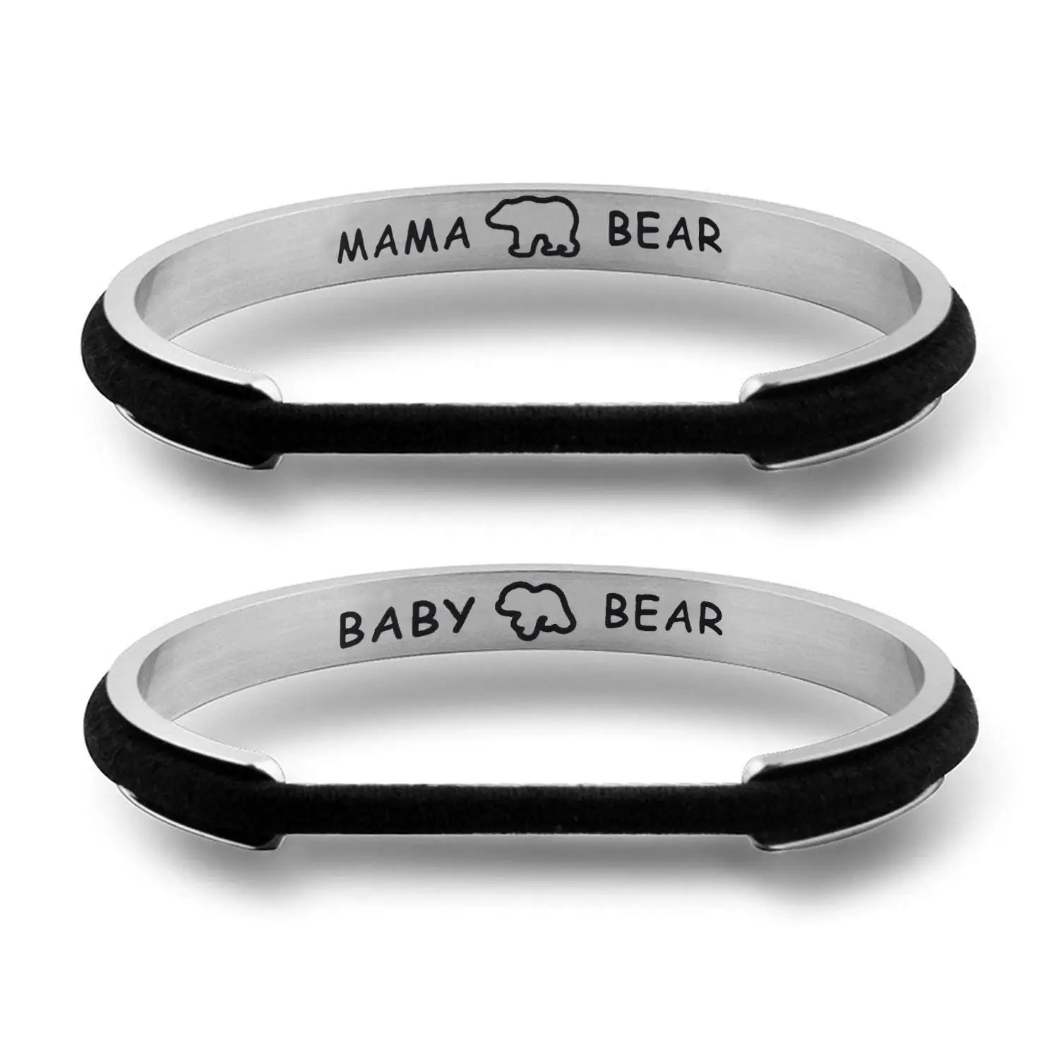 WUSUANED Baby/&Mommy Bracelet Baby Baptism Bracelet Mom Daughter Bar Bracelet Set Gift for New Mom/&Baby