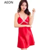 Sexy Lace Pajamas Set Sleepwear Silk Nightgown and Robe Set Women Pyjamas with Lace