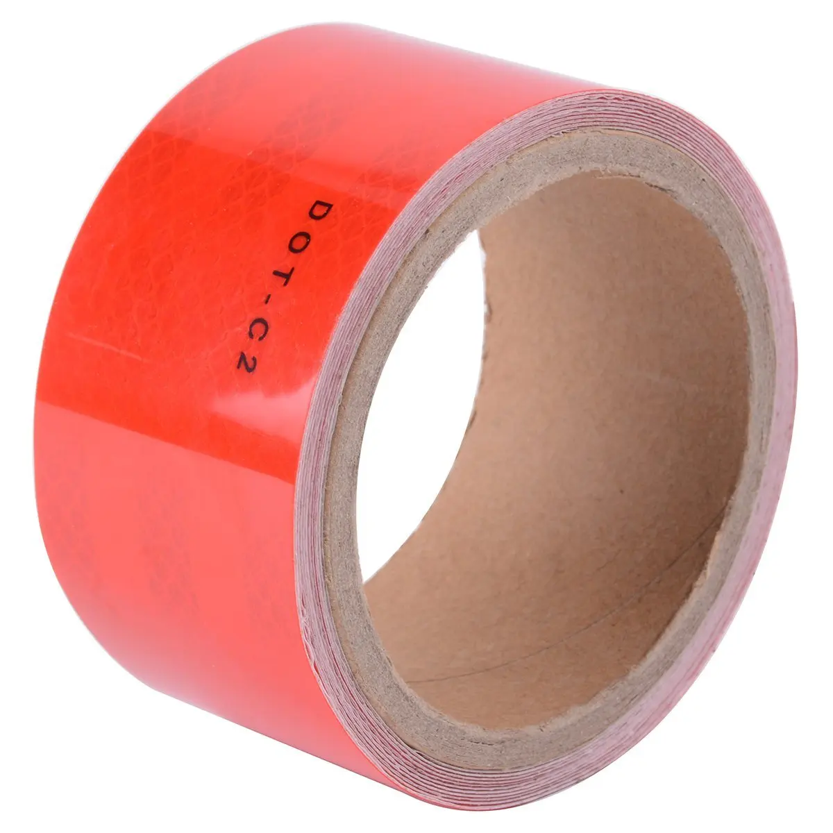 2"x150' Dot-C2 PREMIUM Reflective Red and White Conspicuity Tape Trailer 1 Roll~
