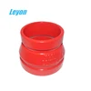 cheap grooved reducer grooved cross fitting casting iron pipe fittings of socket reducing for fire sprinkler system