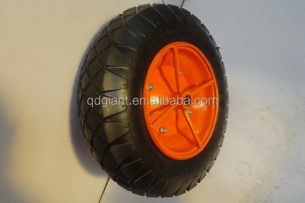 Hand tool pneumatic rubber wheel 350-8