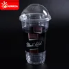 500ml personalized logo painting clear plastic beer cup