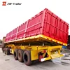 30T,40T,50T 3 axles dump sand carry side tipper trailer