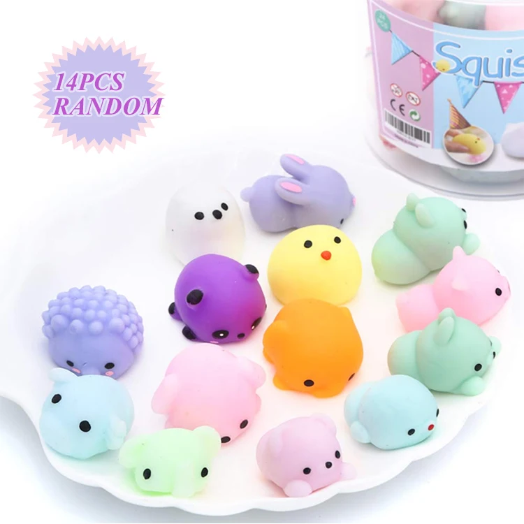 Wholesale Squishies Slow Rising Rubber Mochi Squeeze Silicone Anti 