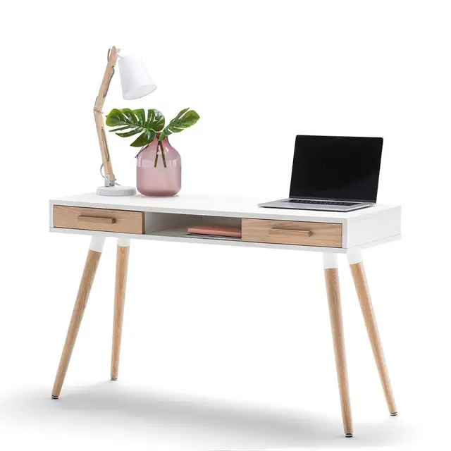 Customized Size Simple Style Detachable Solid Wood Office Table