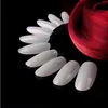 BIN newest hot sale oval head full cover Nail tips metallic artificial finger nails