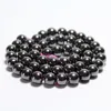 Tryme AAA+Natural Round Shape Stone Black Hematite Beads Round Loose Bead Stone Ball Selectable 8 MM For Jewelry DIY Bracelet Ma