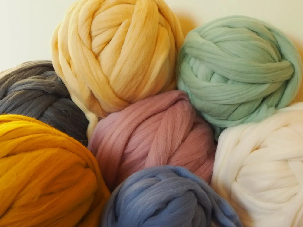 Bojay Wholesale 100 Australia Merino Wool Giant Super Soft Thick Merino Wool Yarn Super Chunky