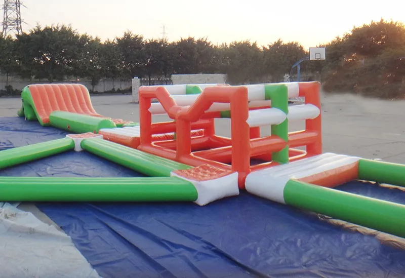 inflatable water obstacle course