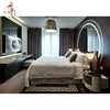 Factory wholesale luxury classic wood master complete bedroom set
