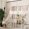 New fresh 3D embroidery tulle flowers curtain fabric roll sheer