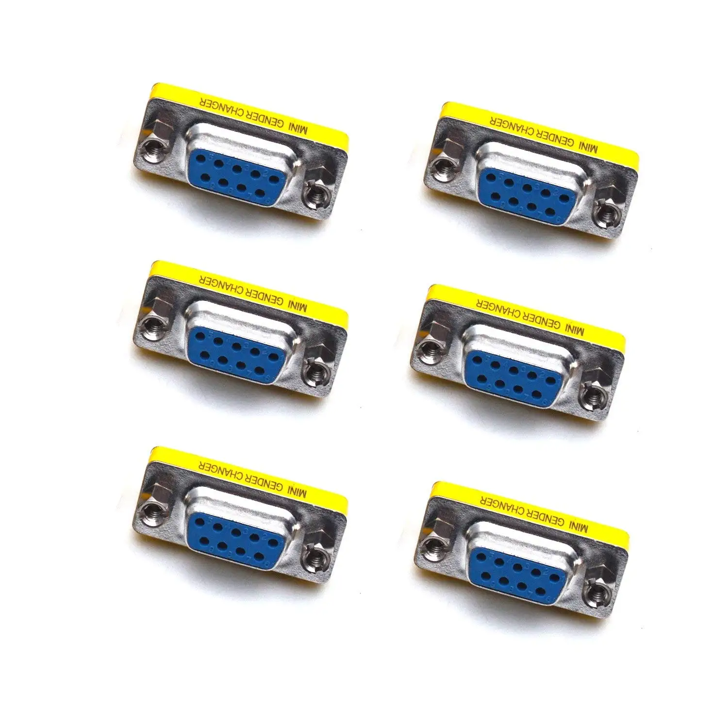sourcing map D-sub DB9 Breakout Board Connector 9 Pin 2 Row Female Port Solderless Terminal Block Adapter