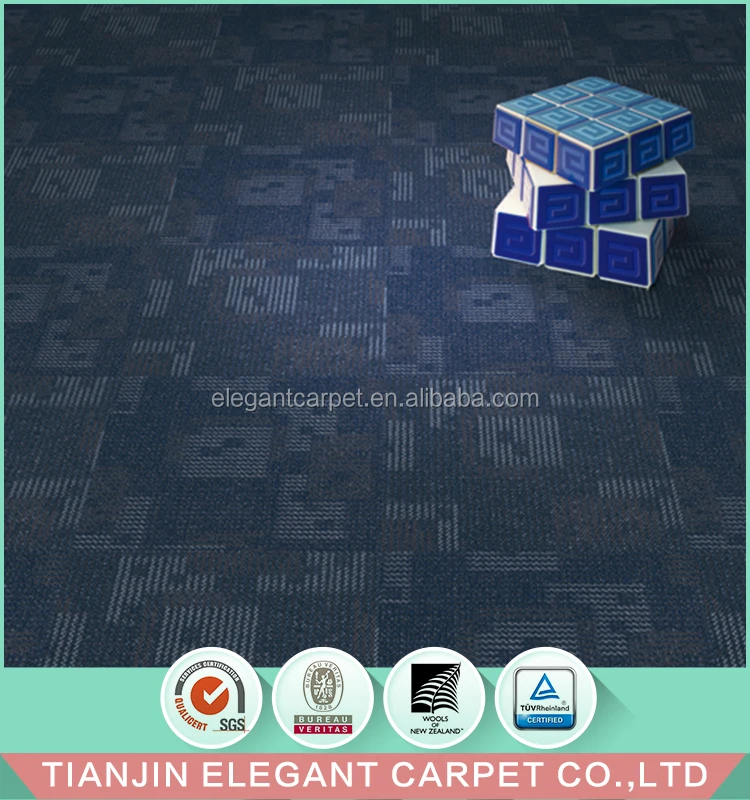 Newest Commercial Fire Resistant Carpet Tiles Tufted Modular Carpet