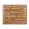high quality Eco Friendly Handmade Cork Wallet thread with leather Card Holder Mens Wooden Wallet