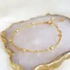 Inspire Jewelry personalised stainless steel 18k plated Gold Thin Chain Bracelet Custom Wholesale Charm Wrap Stone Bead Bracelet