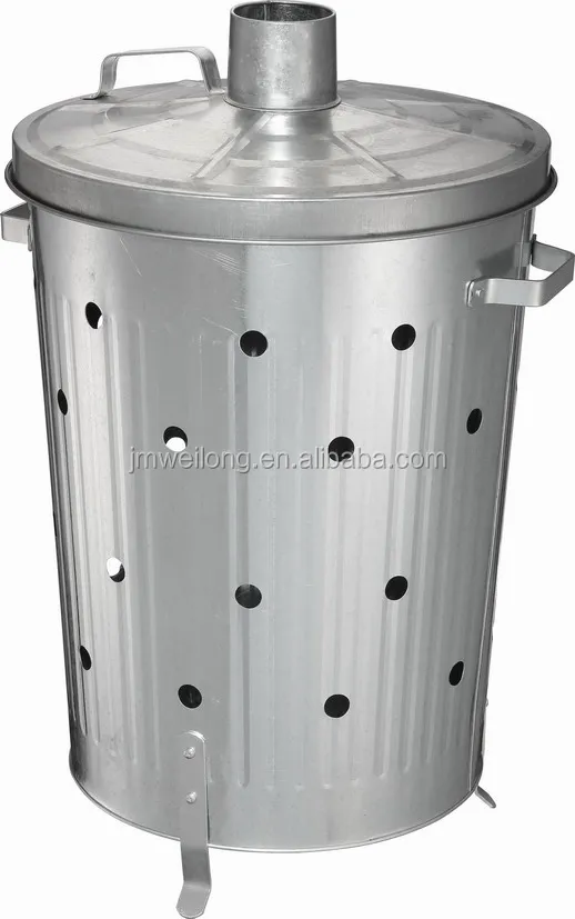 75l 90l 100l Galvanized Steel Garden Incinerator/ Incinerator Manual