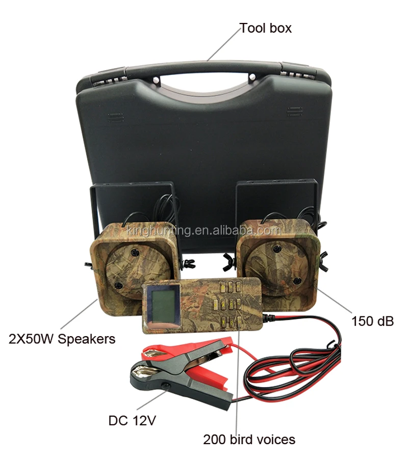 Built-in 200 Bird Songs 2 unids 50 W amplifier electrics for hunting ...
