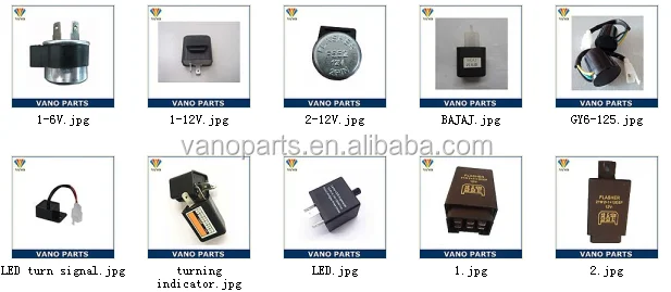 Motorcycle Parts 6v-12v Flasher Relay With Buzzer - Buy Motorcycle