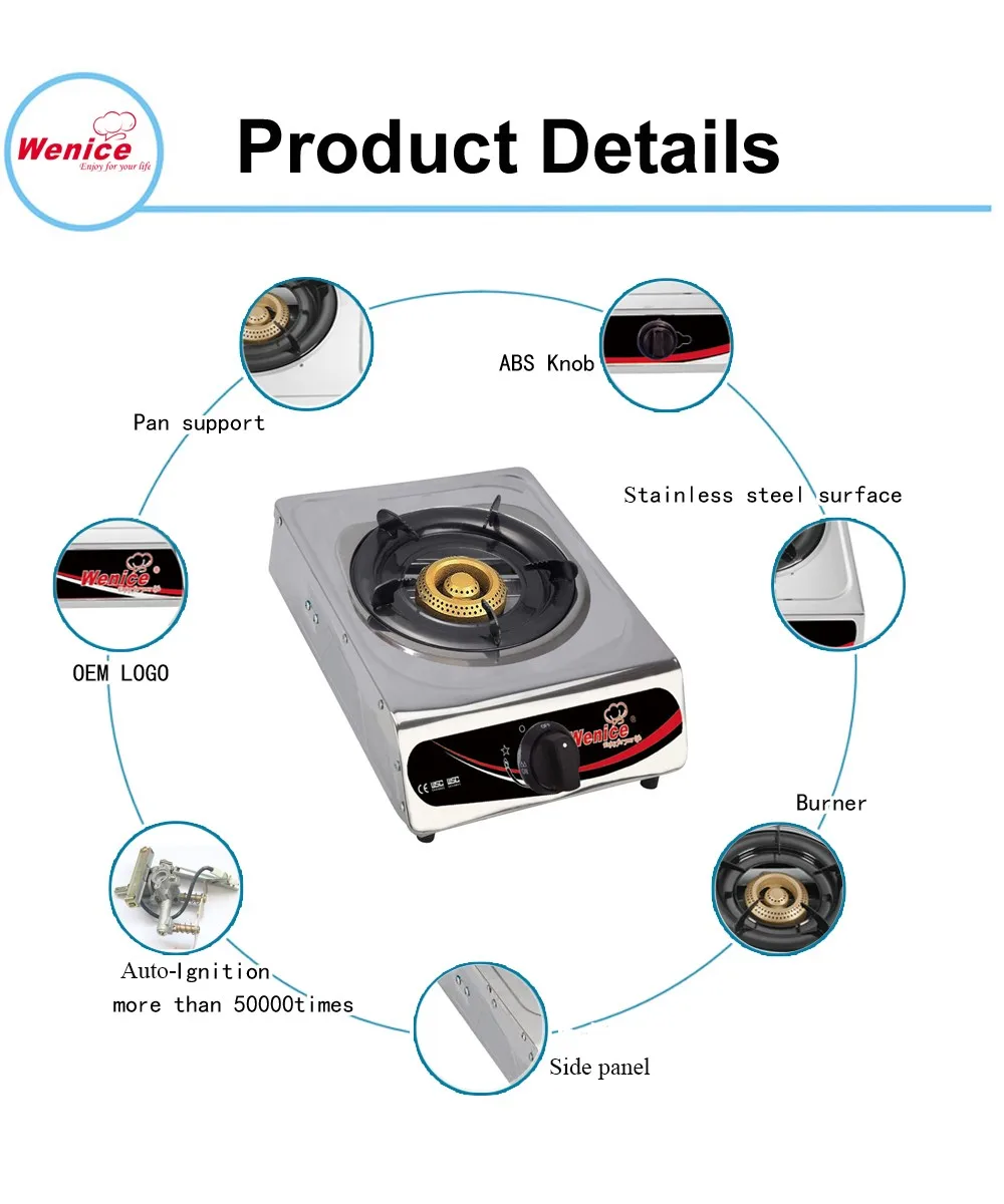 Hot! Single Burner Sell Well Table Gas Cookers Gas Stove7101 Buy