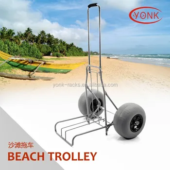 Folding Kayak Canoe Beach Cart Fishing Cargo Trolley With 