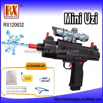 Rx Funny Mini Uzi Ner Gun Crystal Bullet Gun For Kids Buy Ner Gun