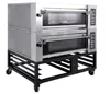 New Outdoor Stainless Steel Electric/Gas 12 trays Deck Bakery Pizza Oven With Steam