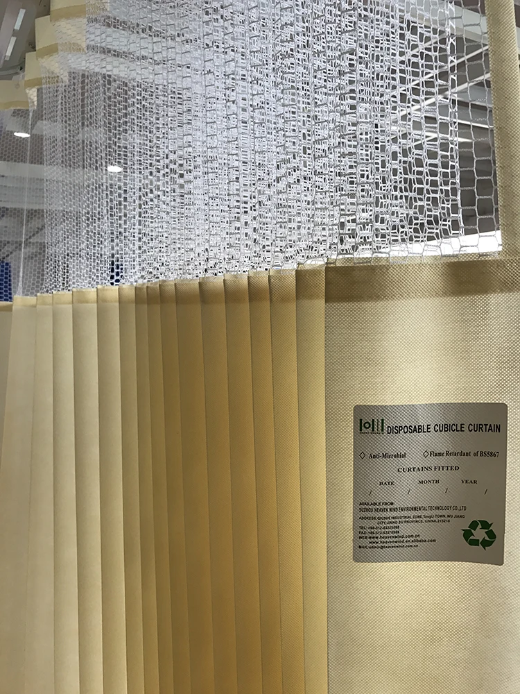disposable bed screen curtain in hospital
