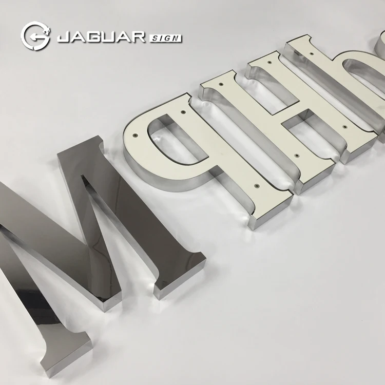 Manufacturer Custom Mirror Finished Letters Polished Stainless Steel