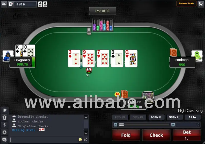 Online poker software for sales