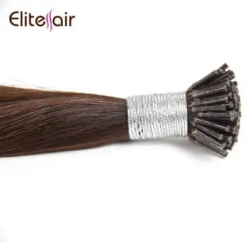 Pre Bonded Double Drawn Thick Ends Brazilian Hair Remy I Tip Stick