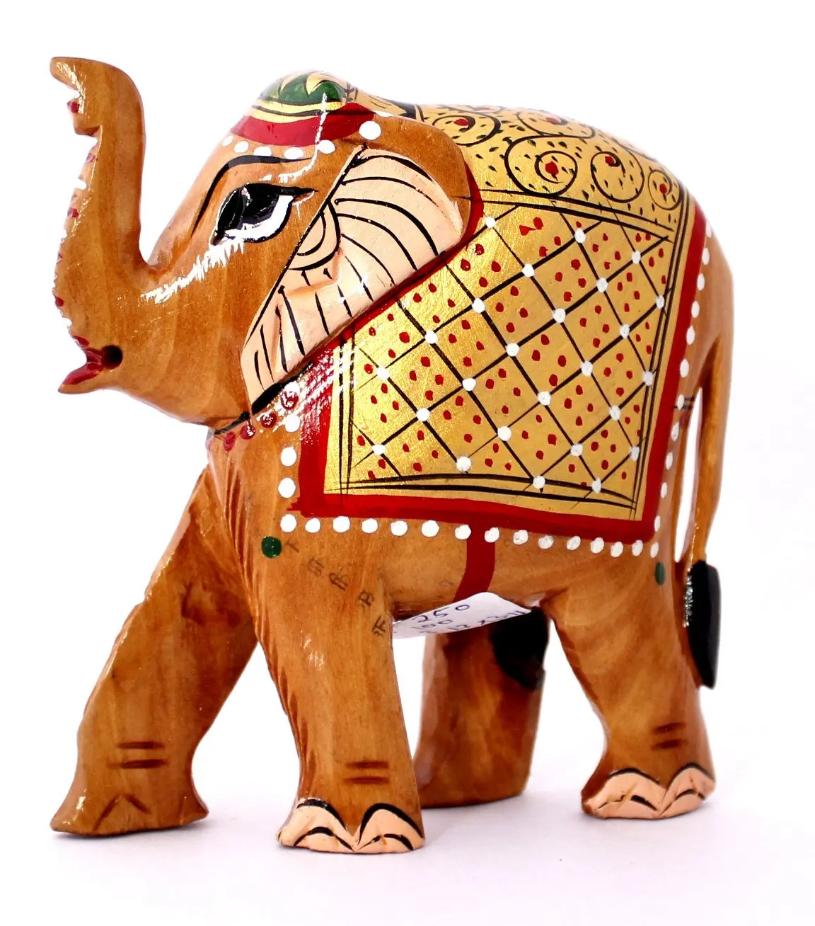 wooden indian elephant statue