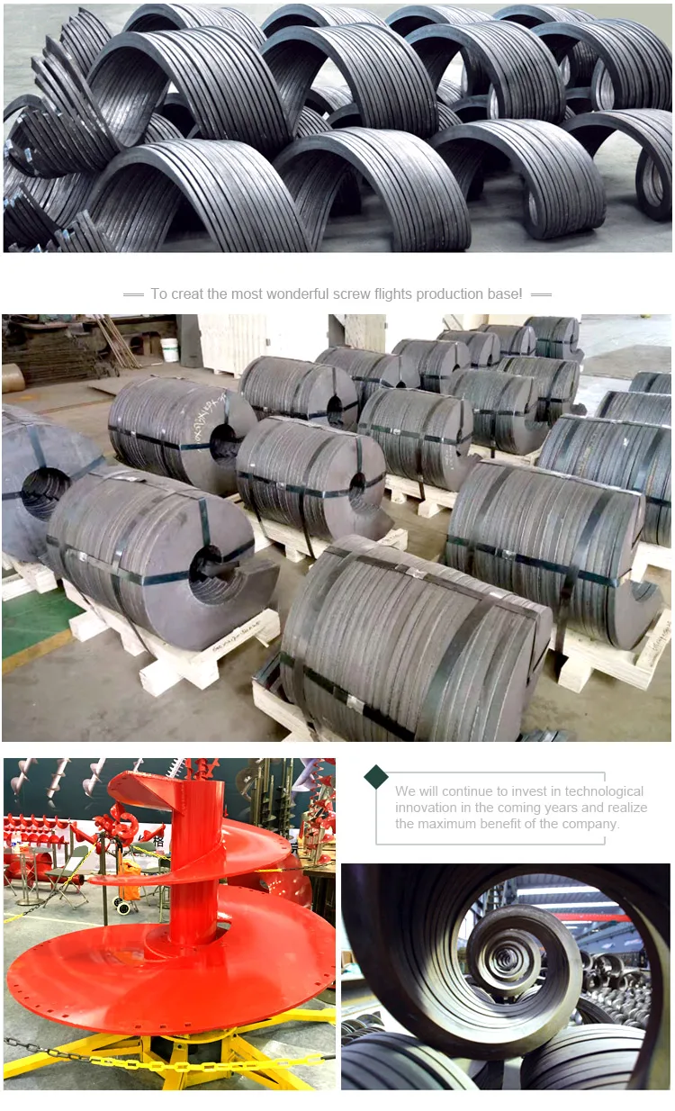 Good packaging protection customized auger flight spiral