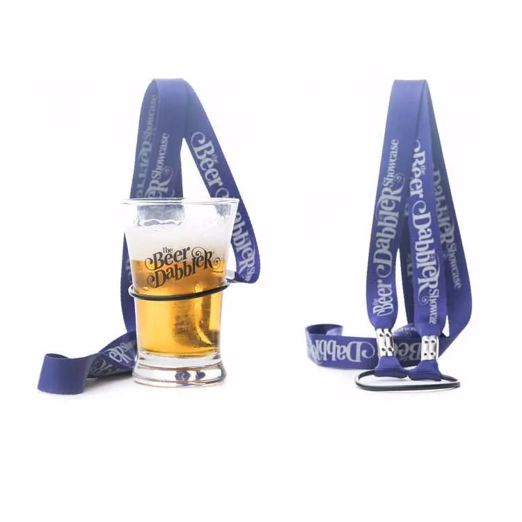 Screen Printing Logo Lanyard With Beer Holder Buy Lanyard With Beer