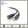 3.5mm stereo chassis panel mount socket to jack pl