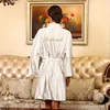 wholesale plain plus satin bridesmaid robe