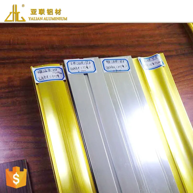 Polished Mirror Shower Room Door Anodized Aluminum Profile u Channel Frame Without Mechanical Lines