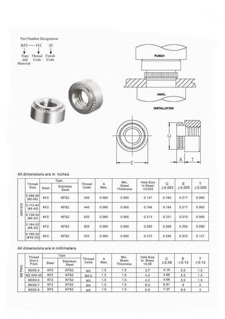 Pem Self Clinching Nuts Pem Nut Fasteners Buy Pem Self Clinching 
