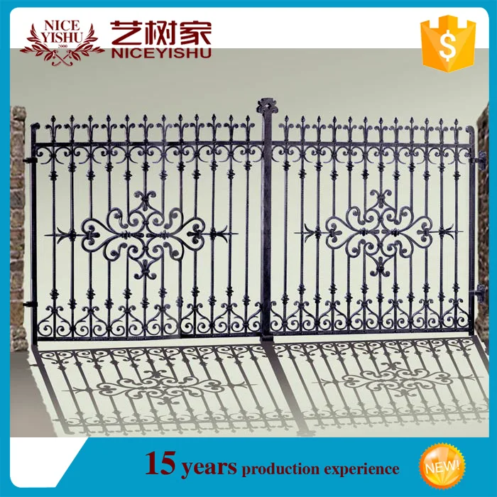 Decoración barato columpio doble de aluminio cerca puerta para ...